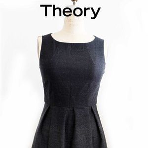 THEORY Blainey Wool Little Black Dress Size 4